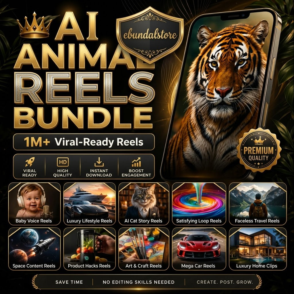 1m+ Viral Reels Bundle | Faceless Videos, PLR MRR Content